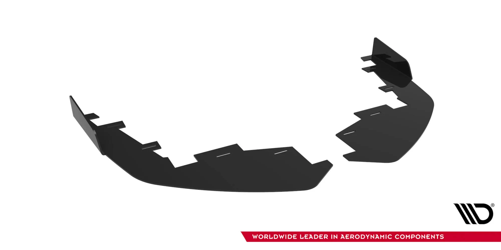 Frontsplitter-flopper Mitsubishi Lancer EVO X 2007 - 2015 | Glossy Black Edition – bilde 3