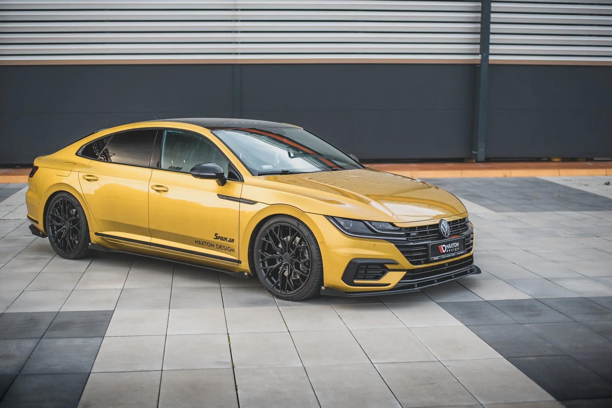 Frontsplitter-flopper VW Arteon R-Line 2017 - 2020 | Glossy Black Edition – bilde 4