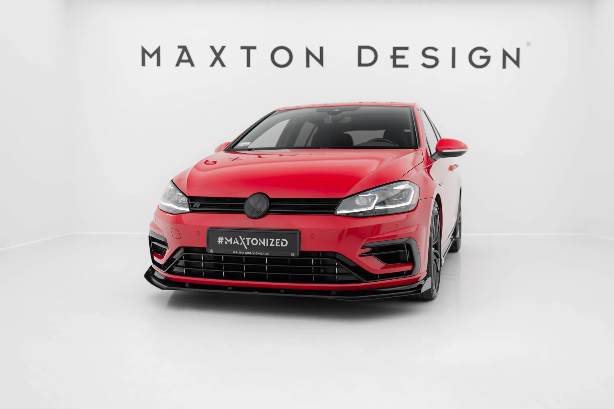 Frontsplitter-flopper VW Golf VII R / R-Line Facelift 2017-2020 | Glossy Black Edition – bilde 3