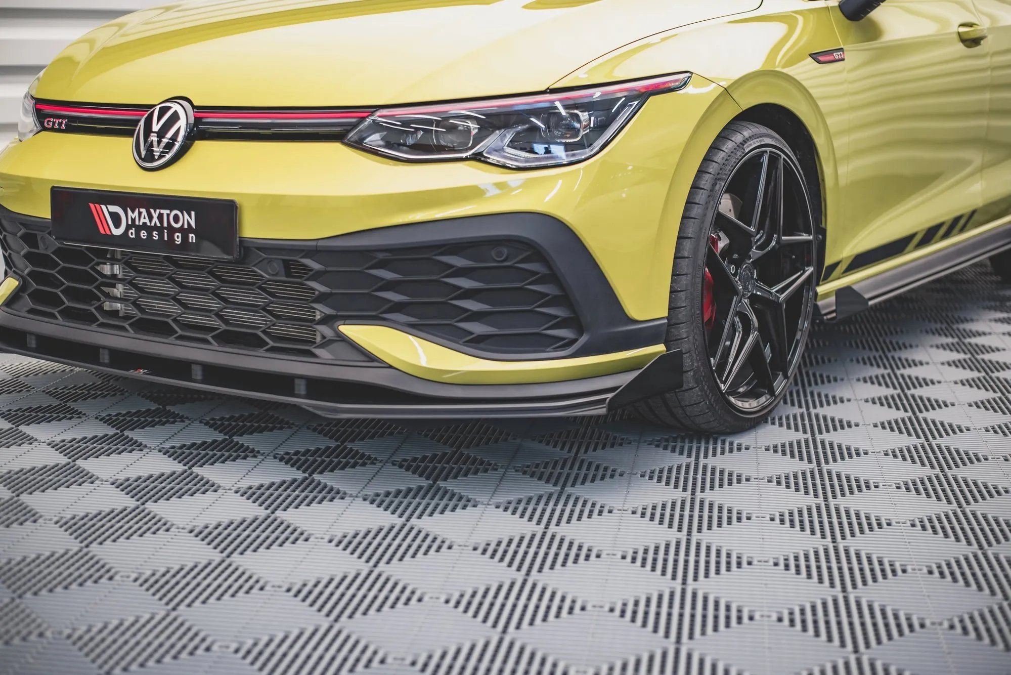 Frontsplitter-flopper VW Golf VIII GTI Clubsport 2020-> | Glossy Black Edition
