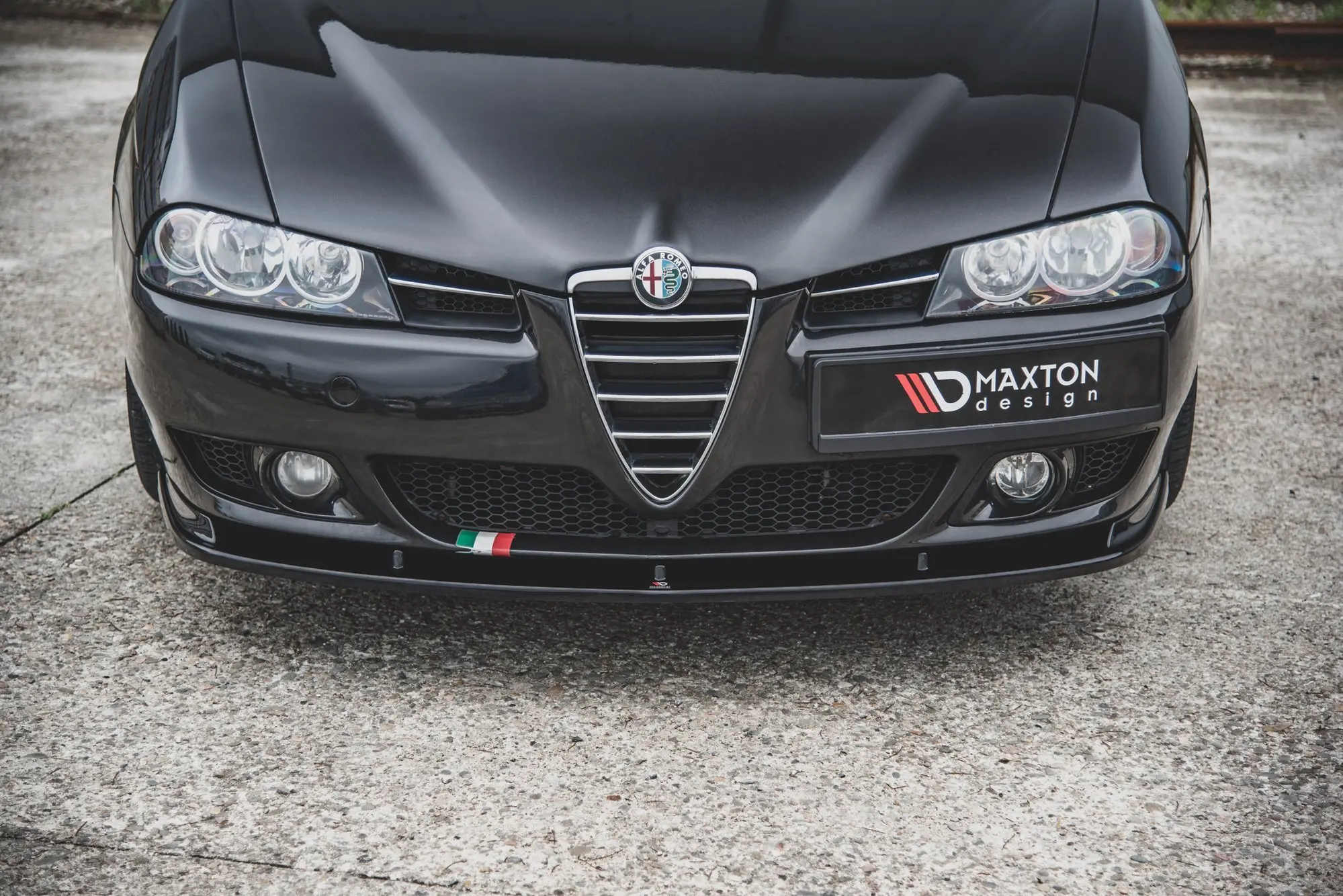 Frontspoiler Alfa Romeo 156 Facelift 2003-2006 | Glossy Black Edition – bilde 3