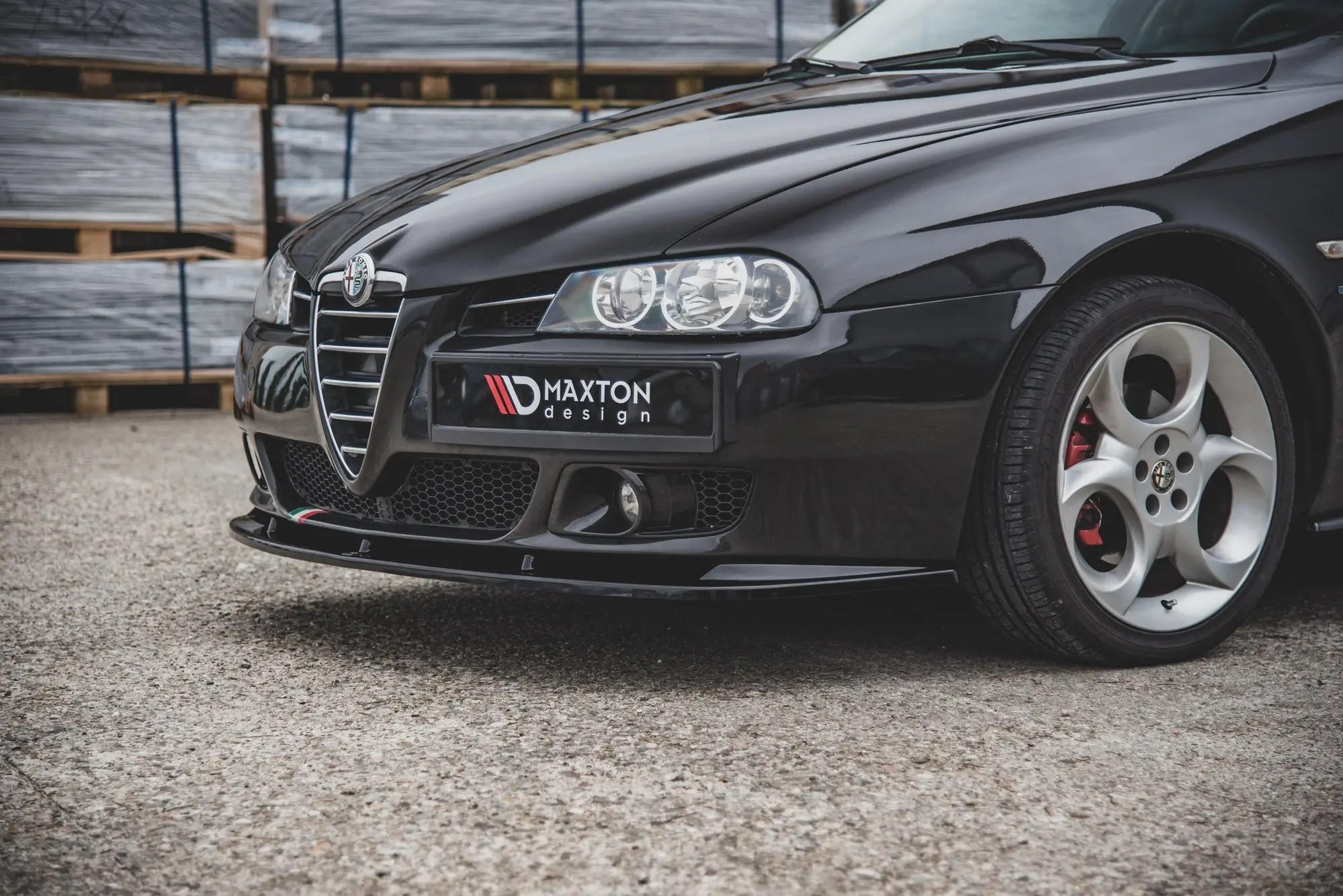 Frontspoiler Alfa Romeo 156 Facelift 2003-2006 | Glossy Black Edition – bilde 4