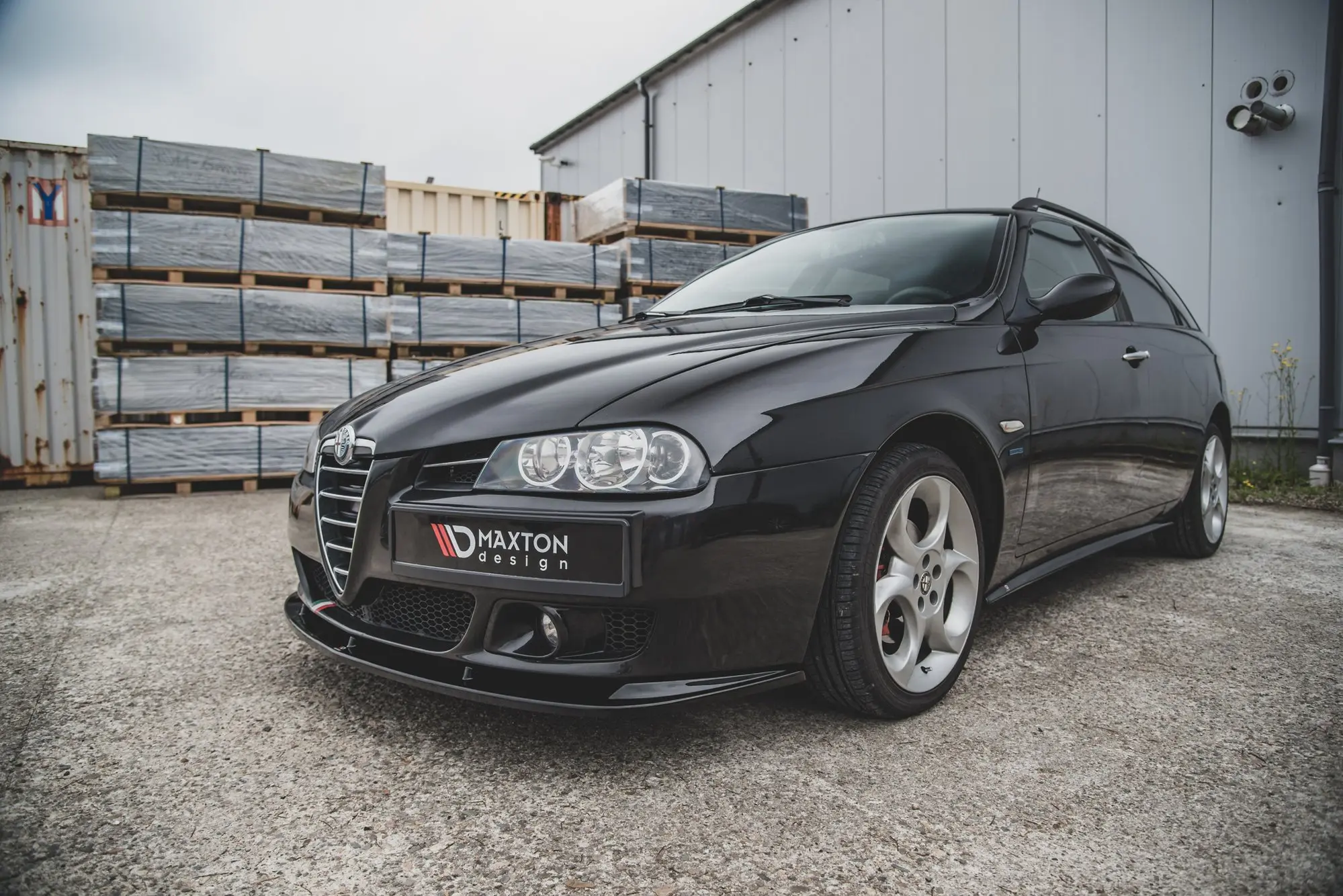 Frontspoiler Alfa Romeo 156 Facelift 2003-2006 | Glossy Black Edition – bilde 5