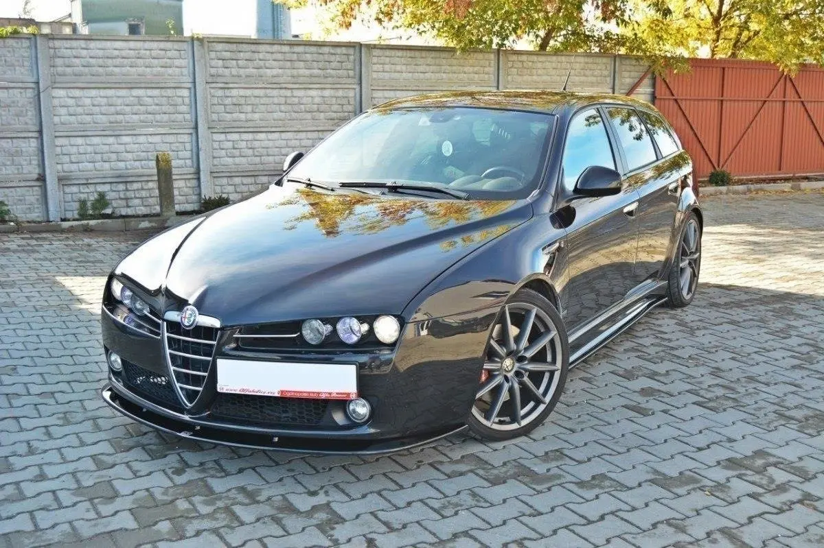 Frontspoiler Alfa Romeo 159 2005-2011 | V.2 Glossy Black Edition – bilde 3
