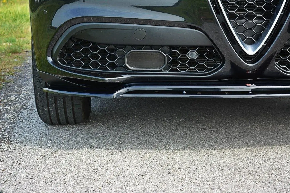 Frontspoiler Alfa Romeo Stelvio 2016 - 2020 | V.2 Glossy Black Edition – bilde 2