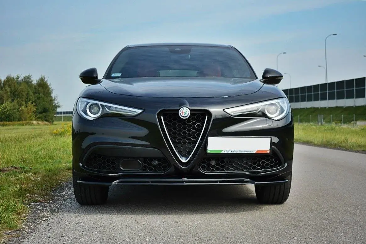 Frontspoiler Alfa Romeo Stelvio 2016 - 2020 | V.2 Glossy Black Edition – bilde 3