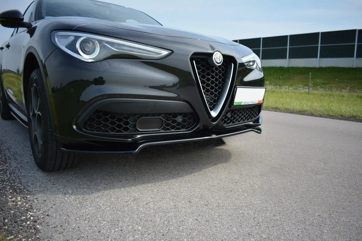 Frontspoiler Alfa Romeo Stelvio 2016 - 2025 | V.1 Glossy Black Edition