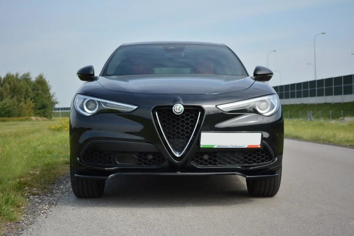 Frontspoiler Alfa Romeo Stelvio 2016 - 2025 | V.1 Glossy Black Edition – bilde 2