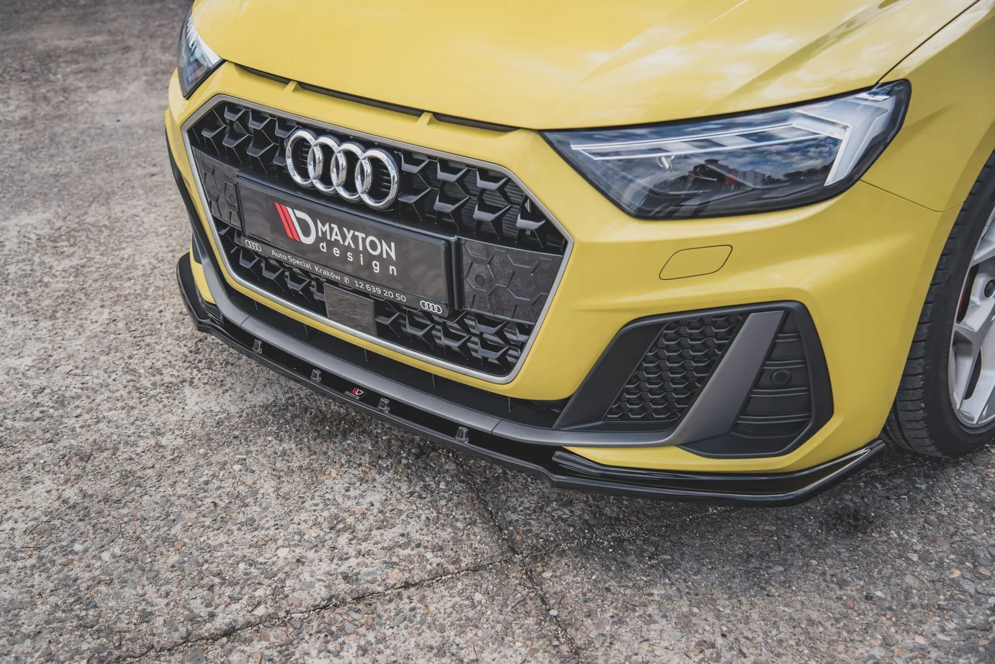 Frontspoiler Audi A1 GB S-Line 2018 -> | V.1 Glossy Black Edition