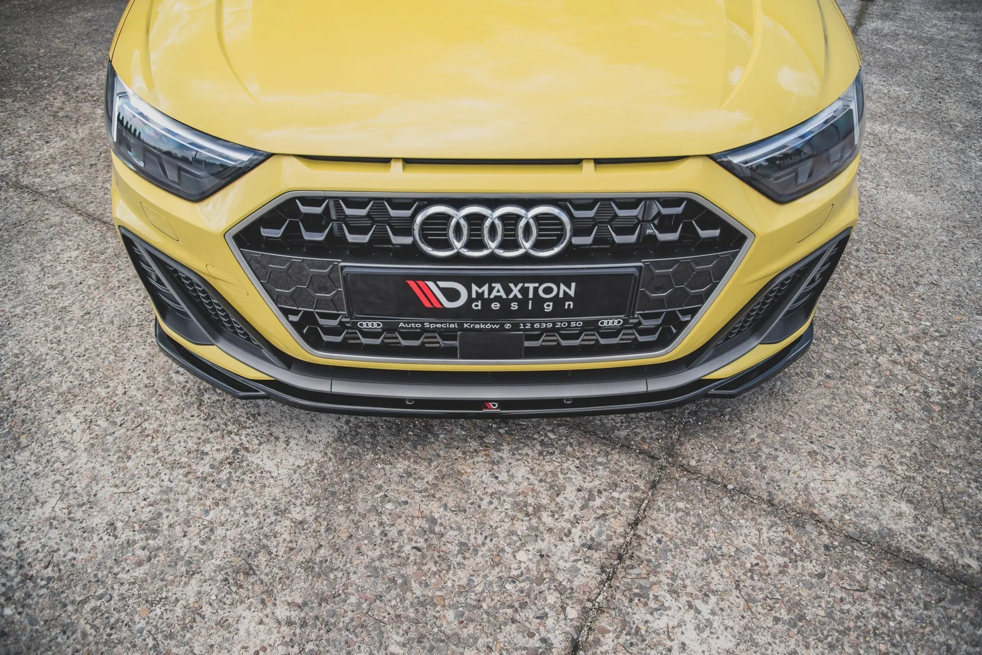 Frontspoiler Audi A1 S-Line (GB) 2018 -> | V.2 Glossy Black Edition – bilde 3