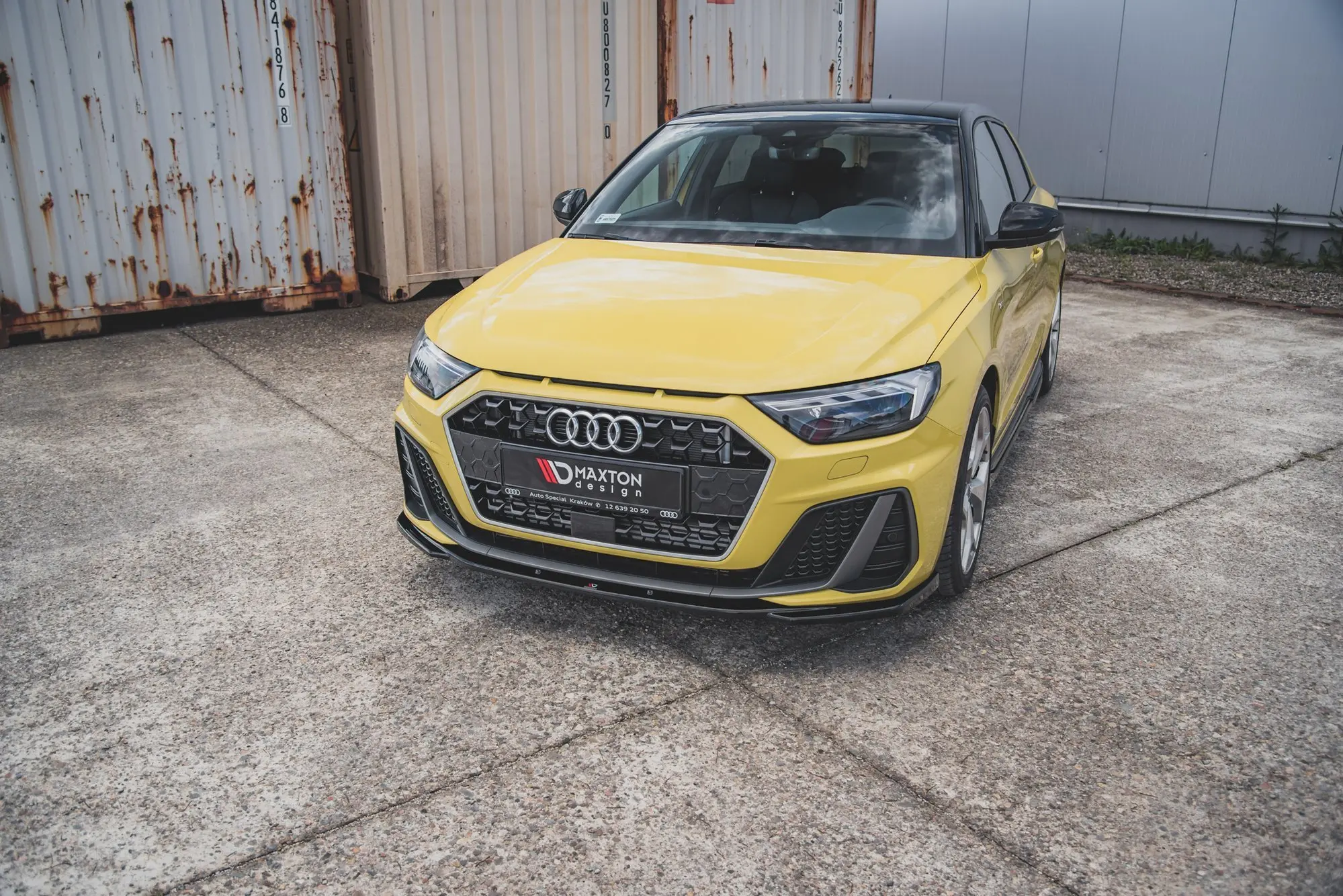Frontspoiler Audi A1 S-Line (GB) 2018 -> | V.2 Glossy Black Edition – bilde 4