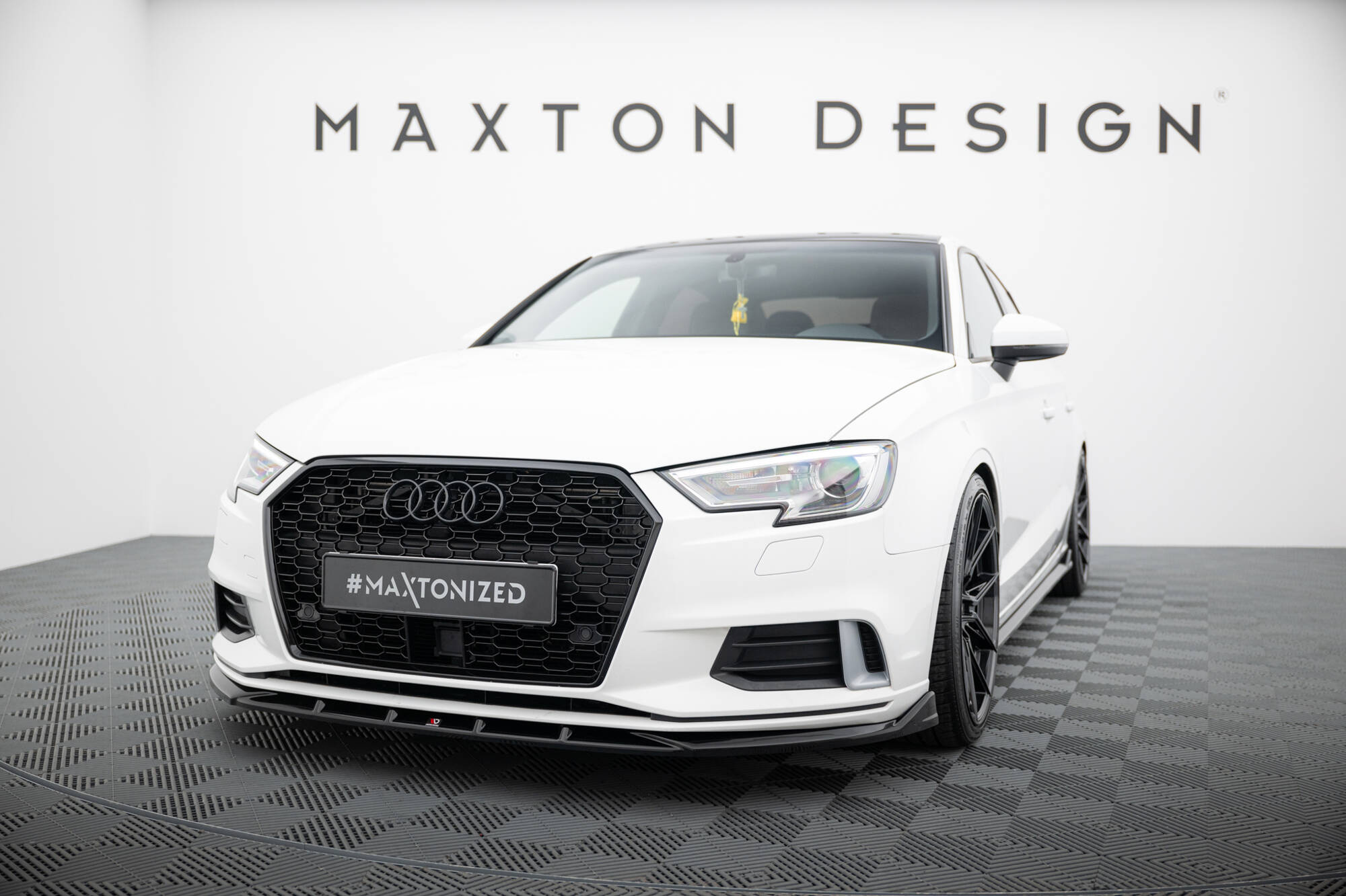 Frontspoiler Audi A3 (8V) Facelift 2016 - 2020 | Sport Glossy Black Edition – bilde 3