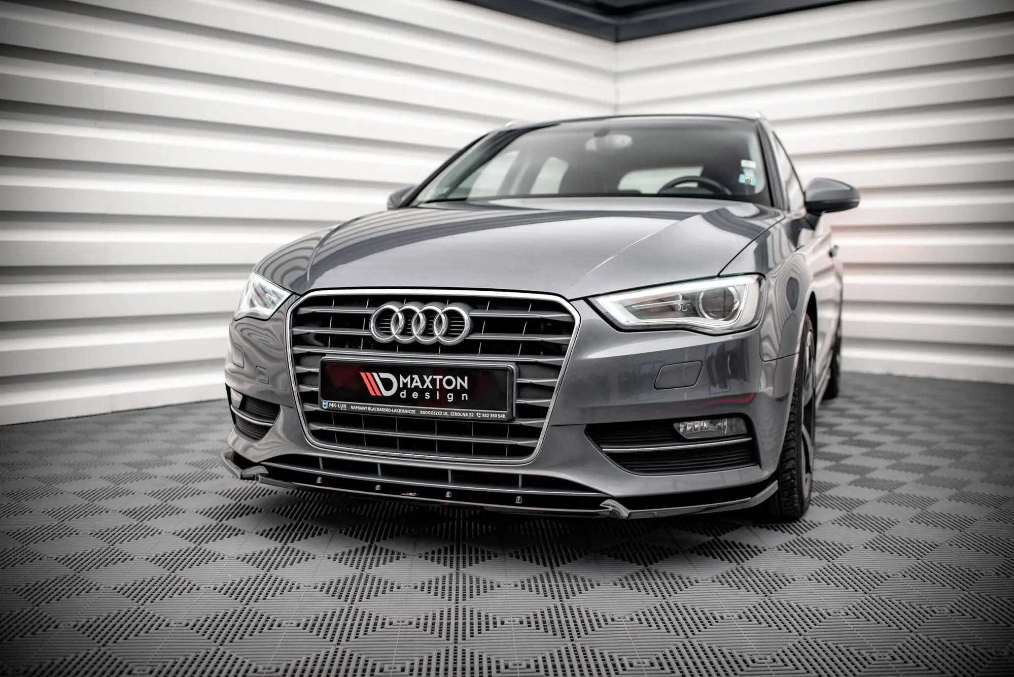 Frontspoiler Audi A3 8V Sportback 2013 - 2016 | Glossy Black Edition