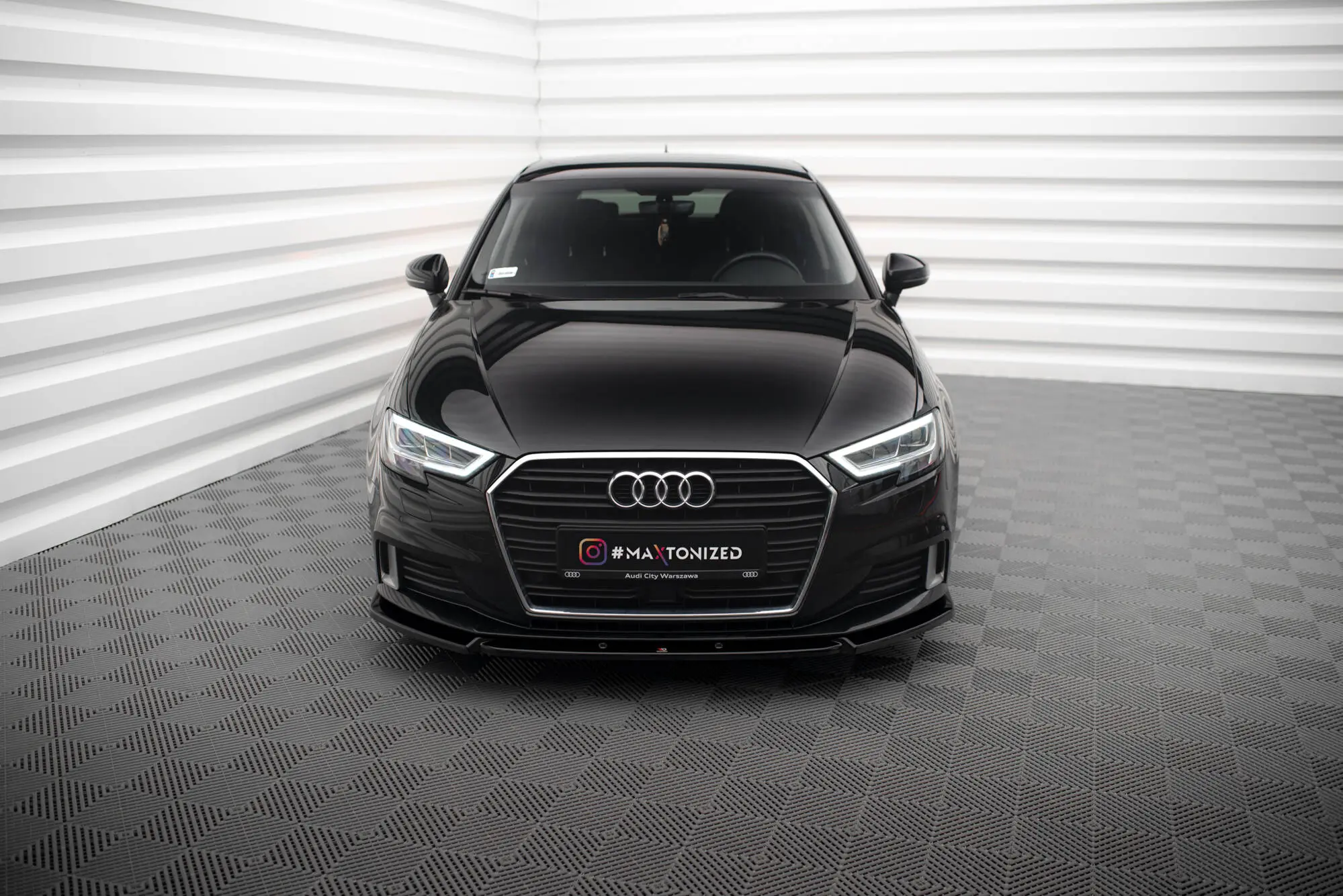 Frontspoiler Audi A3 8V Sportback Facelift 2016 - 2020 | V.1 Glossy Black Edition – bilde 3