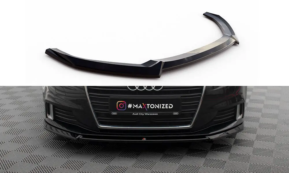 Frontspoiler Audi A3 8V Sportback Facelift 2016 - 2020 | V.2 Glossy Black Edition – bilde 2