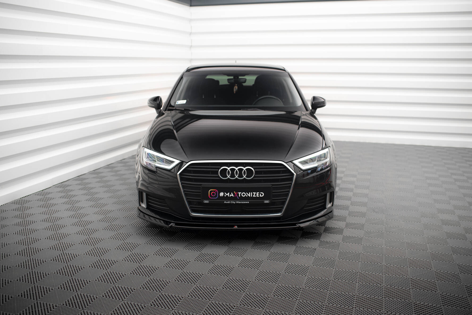 Frontspoiler Audi A3 8V Sportback Facelift 2016 - 2020 | V.2 Glossy Black Edition – bilde 3