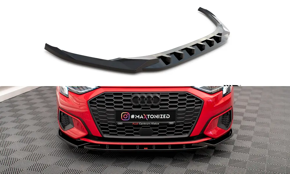 Frontspoiler Audi A3 8Y 2020 - 2024 | V.1 Glossy Black Edition – bilde 2