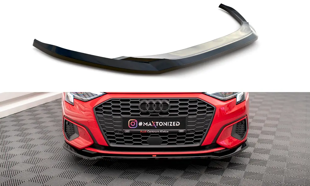 Frontspoiler Audi A3 8Y 2020 - 2024 | V.2 Glossy Black Edition – bilde 2