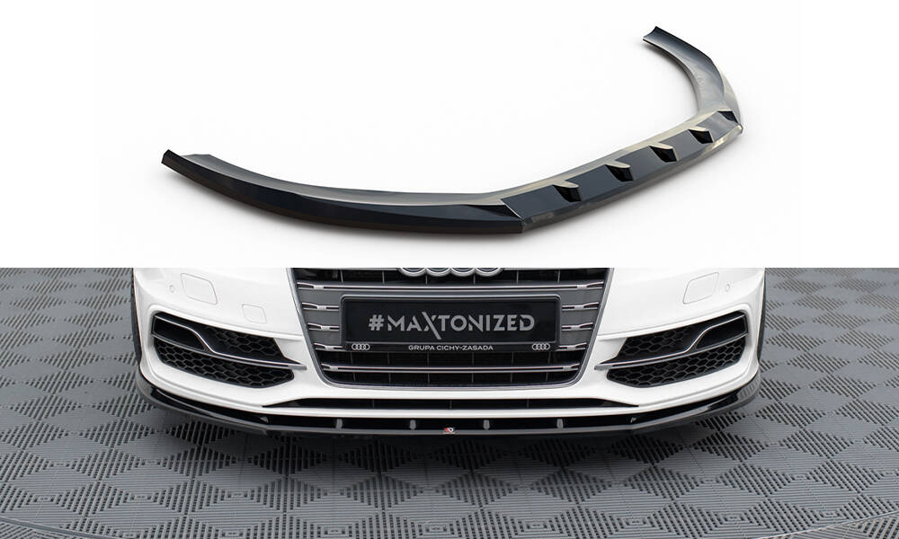 Frontspoiler Audi A3/S3 8V S-Line 2013 - 2016 | V.1 Glossy Black Edition – bilde 2