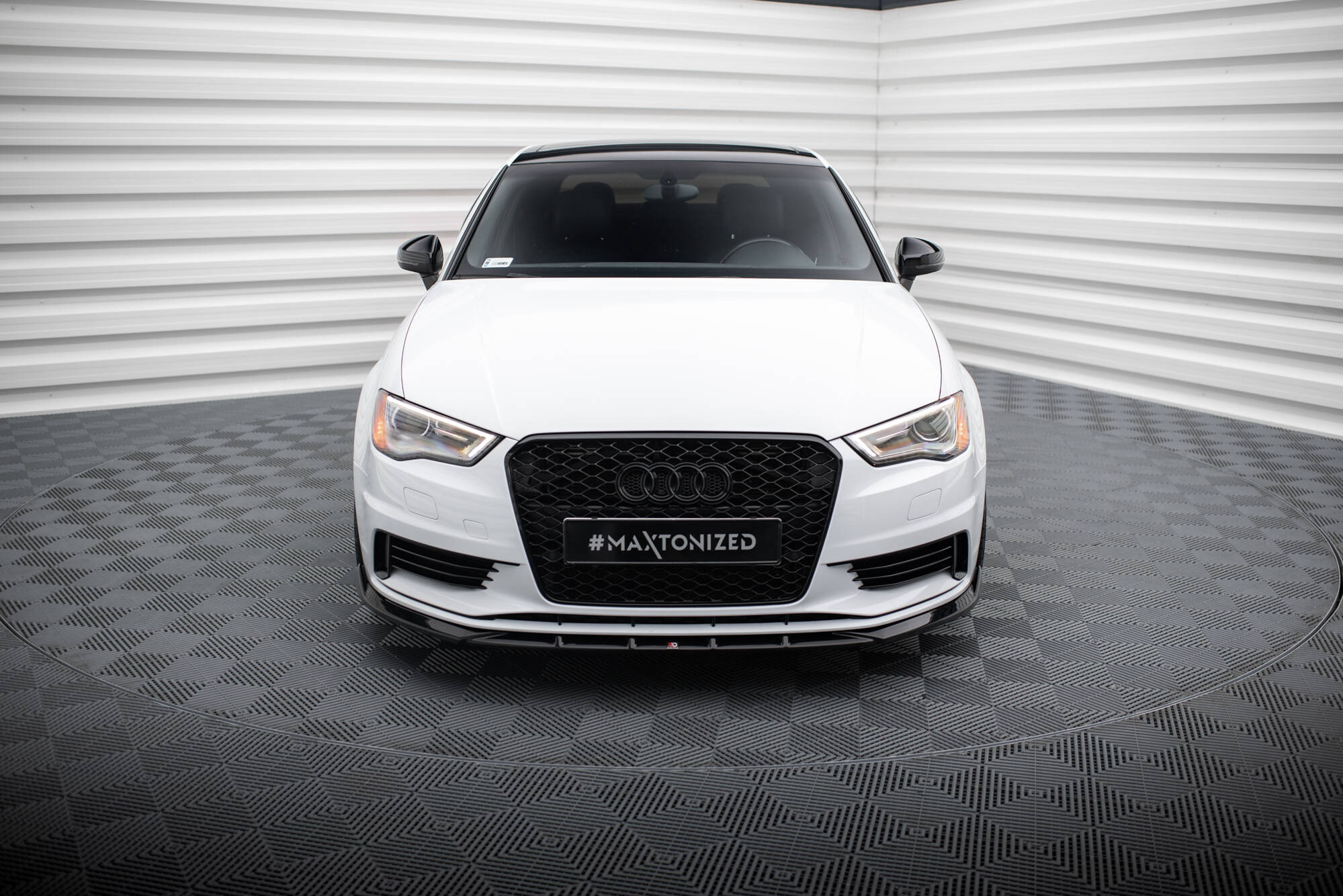 Frontspoiler Audi A3 Sedan 8V 2013 - 2016 | Sport Glossy Black Edition V1 – bilde 2