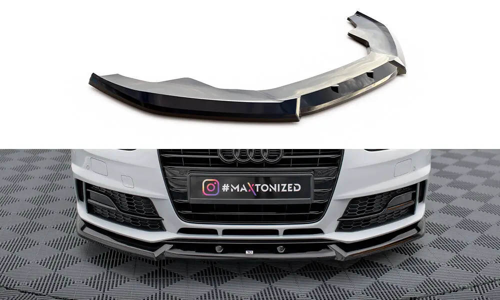 Frontspoiler Audi A4 B8 Competition facelift 2011 - 2015 | V.1 Glossy Black Edition – bilde 2