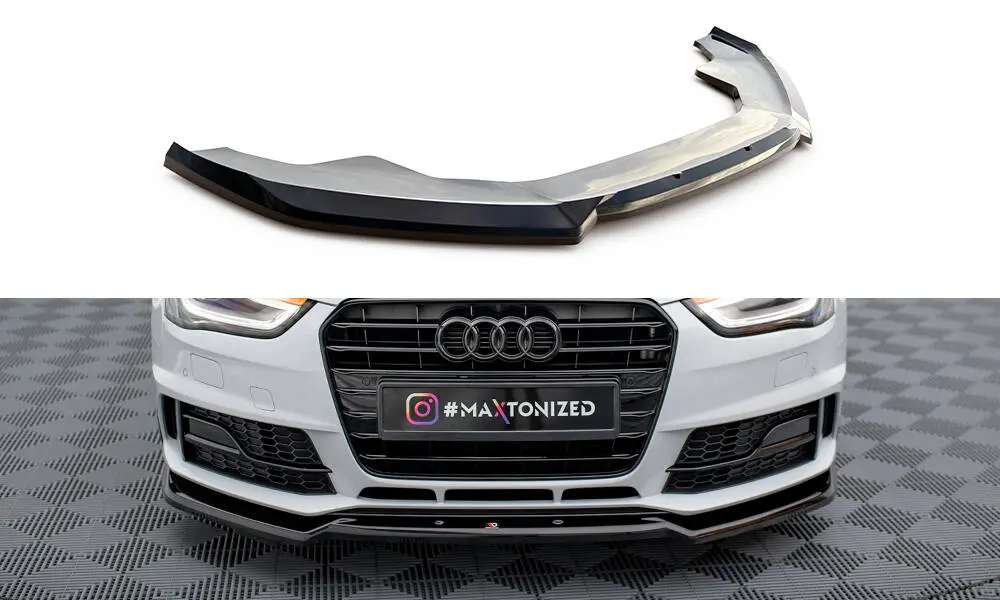 Frontspoiler Audi A4 B8 Competition facelift 2011 - 2015 | V.2 Glossy Black Edition – bilde 2