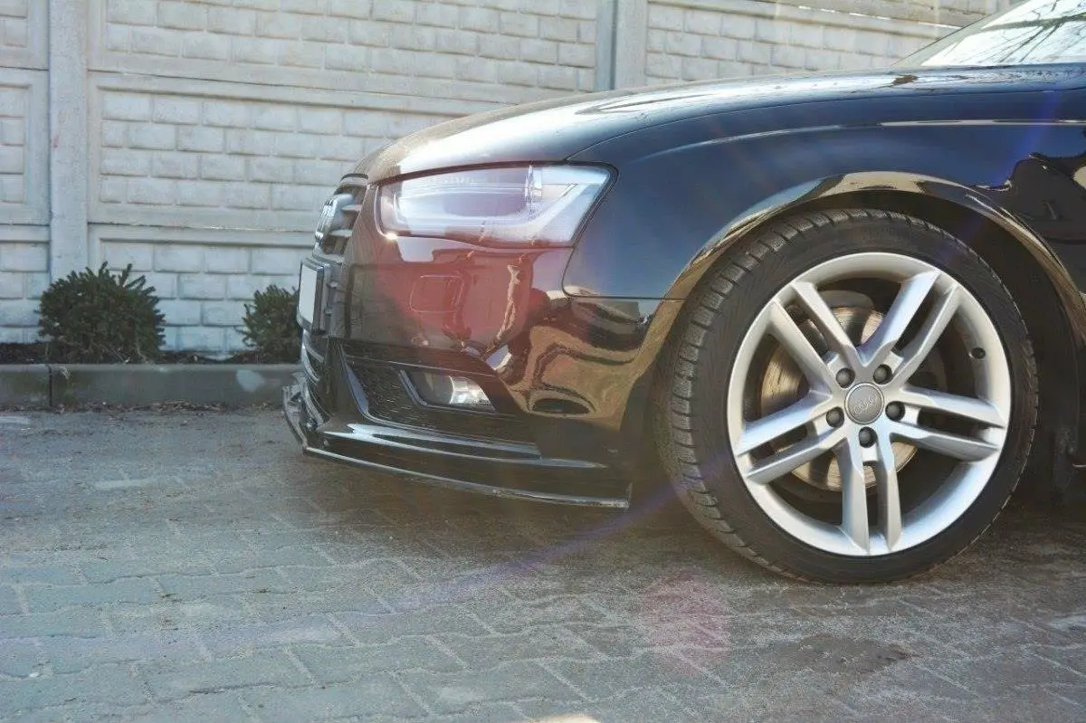 Frontspoiler Audi A4 B8 Facelift 2011 - 2015 | V.1 Glossy Black Edition – bilde 3