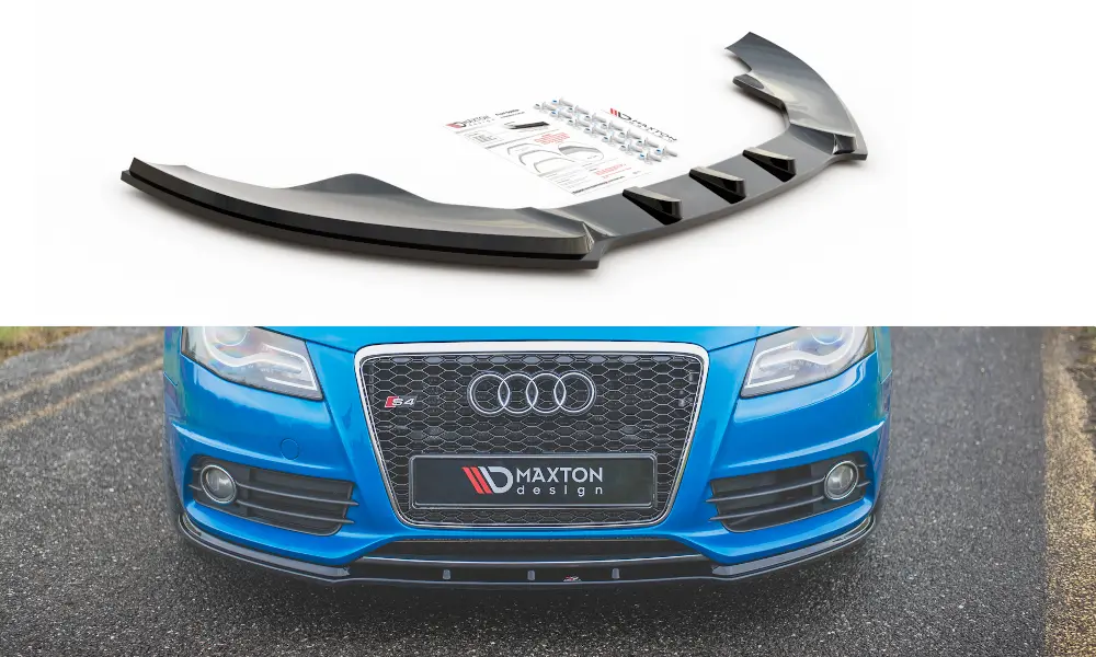 Frontspoiler Audi A4 B8 S-Line / S4 B8 2007 - 2012 | Glossy Black Edition