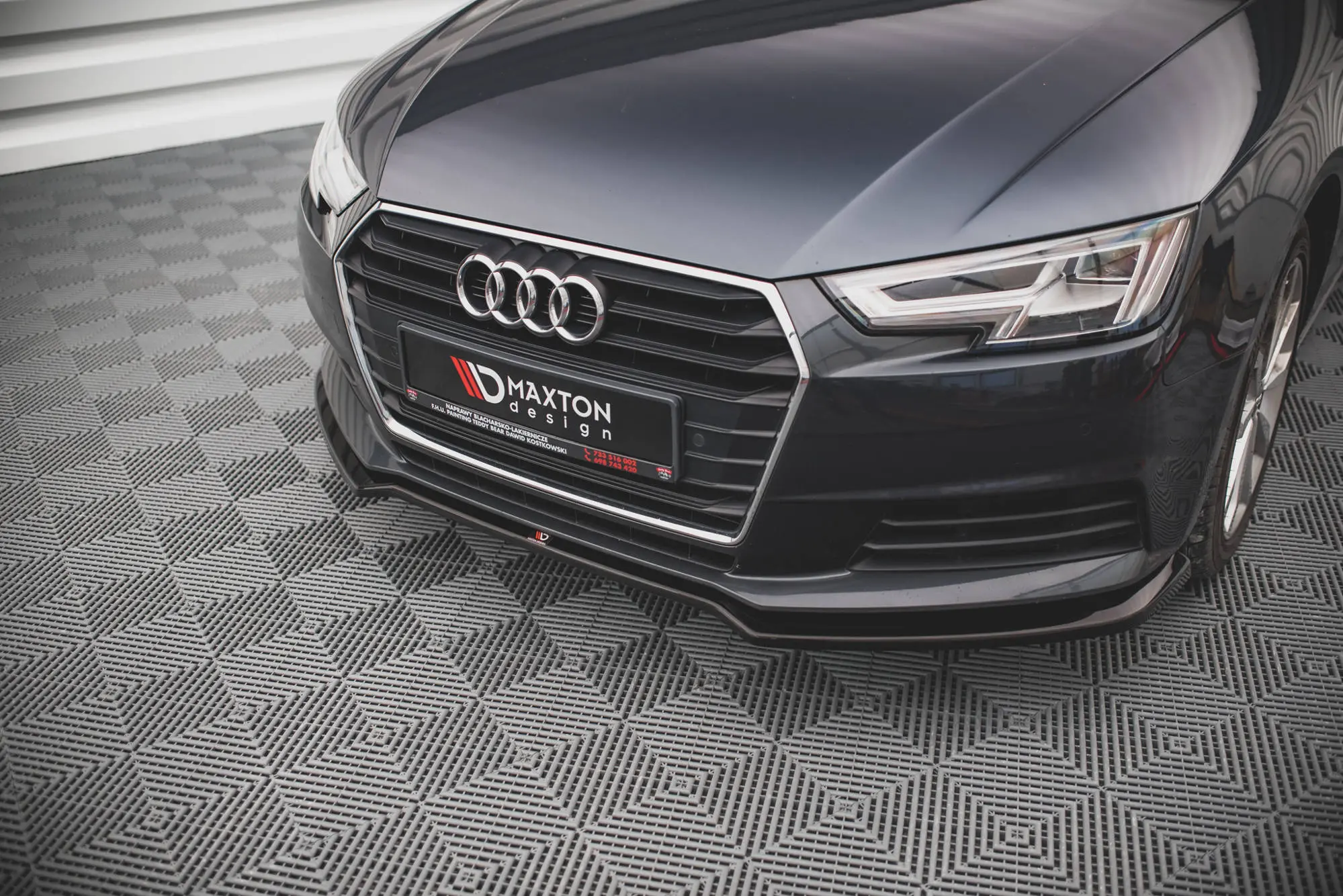 Frontspoiler Audi A4 B9 2015 - 2019 | V.2 Glossy Black Edition