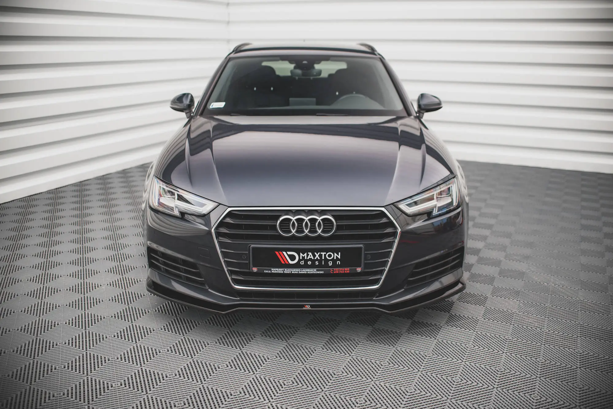 Frontspoiler Audi A4 B9 2015 - 2019 | V.2 Glossy Black Edition – bilde 2