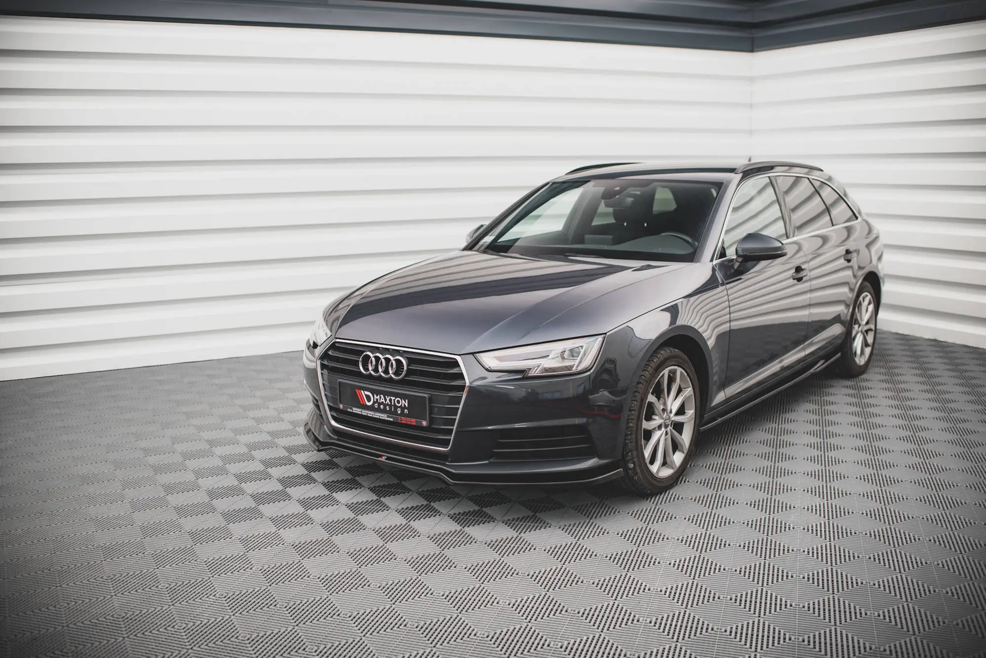 Frontspoiler Audi A4 B9 2015 - 2019 | V.2 Glossy Black Edition – bilde 3