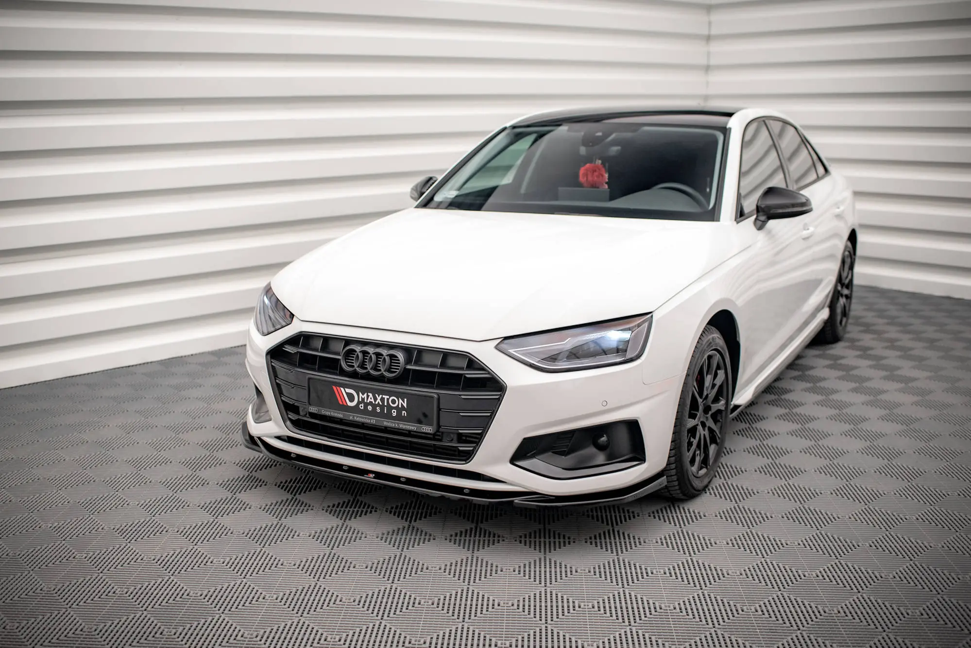 Frontspoiler Audi A4 B9 Facelift 2019 - 2024 | V.2 Glossy Black Edition – bilde 3