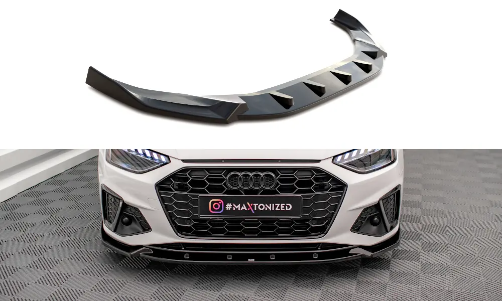 Frontspoiler Audi A4 B9 S-Line / Audi S4 B9 Facelift 2019 - 2024 | V.1 Glossy Black Edition – bilde 2