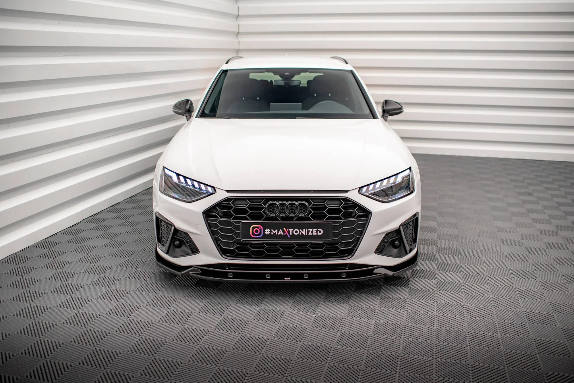 Frontspoiler Audi A4 B9 S-Line / Audi S4 B9 Facelift 2019 - 2024 | V.1 Glossy Black Edition – bilde 3