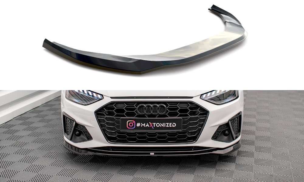 Frontspoiler Audi A4 B9 S-Line / Audi S4 B9 Facelift 2019 - 2024 | V.2 Glossy Black Edition – bilde 2