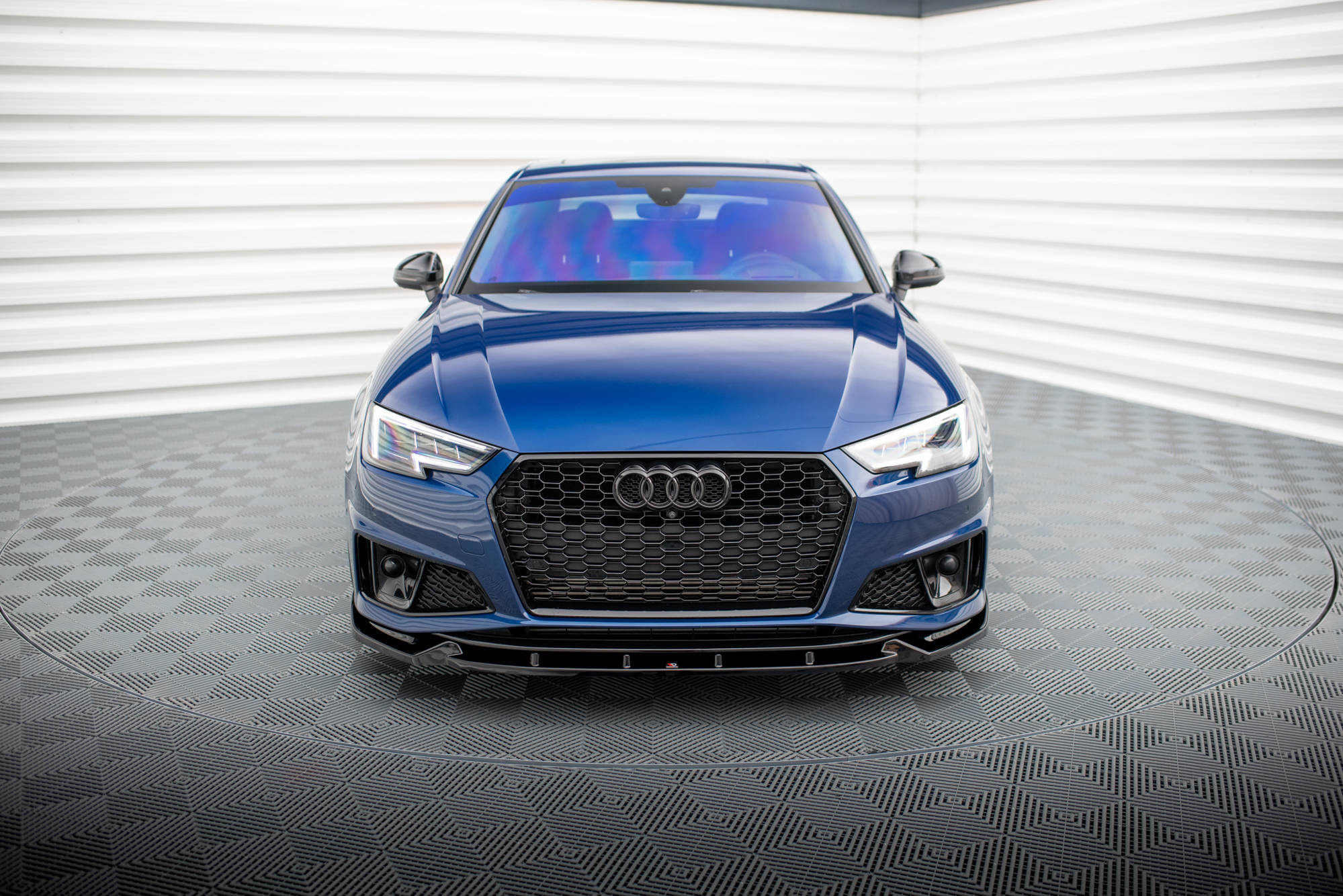 Frontspoiler Audi A4 Competition (B9) Facelift 2019 -> | Sport Glossy Black Edition V1 – bilde 2