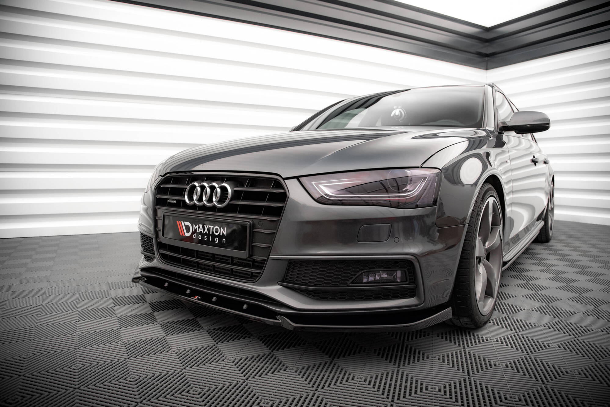 Frontspoiler Audi (A4/S4) B8 Facelift 2011 - 2015 | Sport Glossy Black Edition V3 – bilde 2
