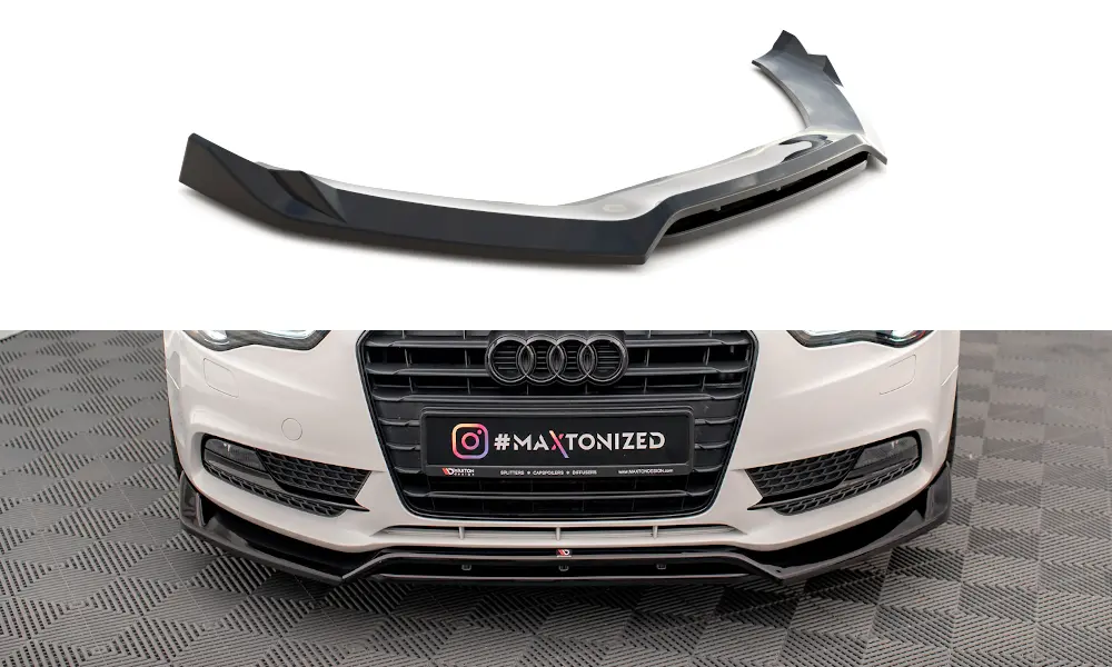 Frontspoiler Audi A5 8T Coupe Facelift 2011 - 2016 | V.2 Glossy Black Edition – bilde 3