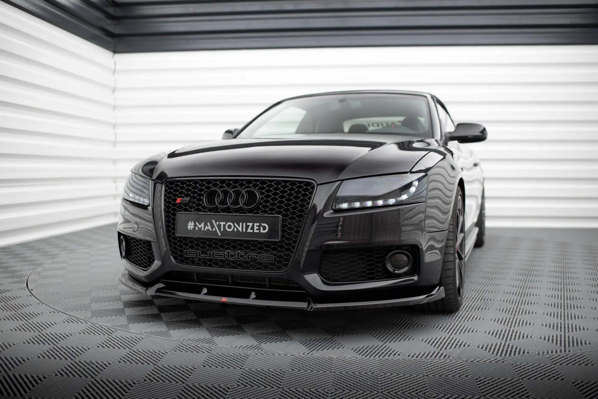 Frontspoiler Audi A5 8T S-Line / Audi S5 8T 2007 - 2011 | V.2 Glossy Black Edition – bilde 4