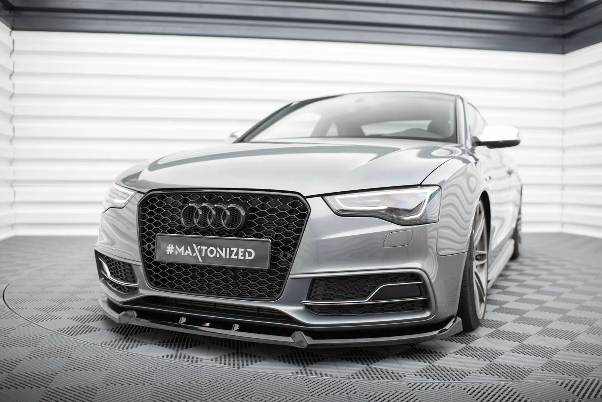 Frontspoiler Audi A5 8T S-Line / Audi S5 8T facelift 2011 - 2016 | V.3 Glossy Black Edition – bilde 4