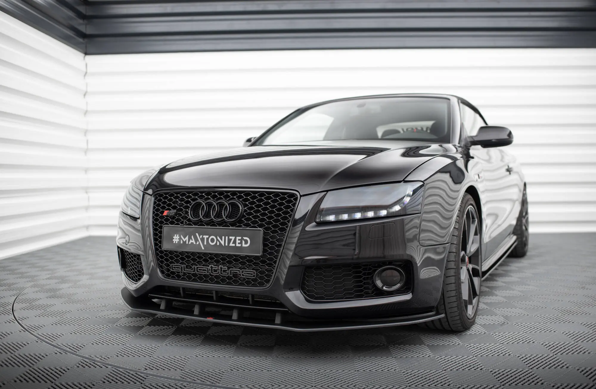 Frontspoiler Audi A5 8T S-Line / S5 8T 2007 - 2011 | Street Pro Black Edition – bilde 4