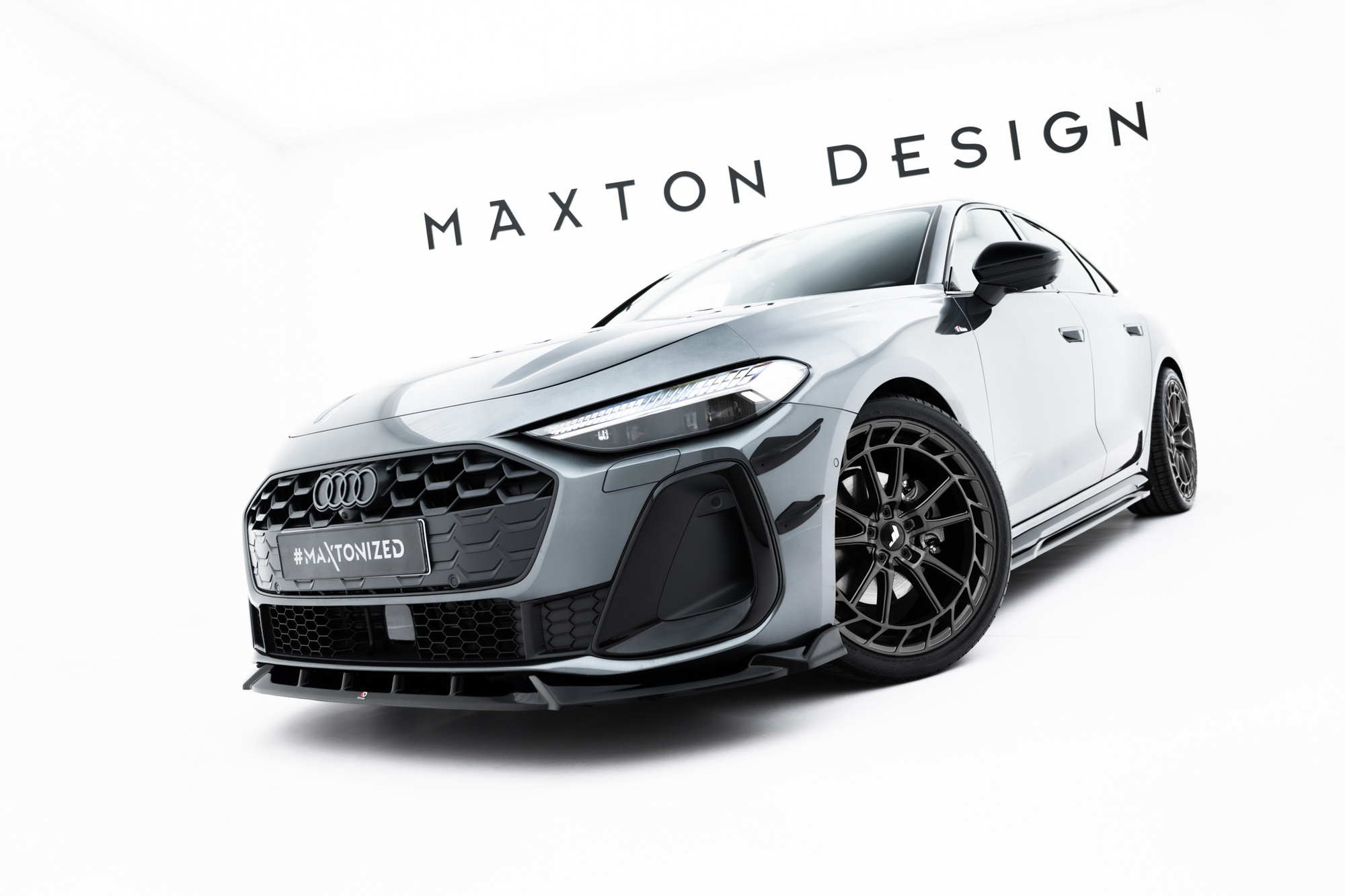 Frontspoiler Audi A5 (B10) 2024 -> | Sport Glossy Black Edition – bilde 4