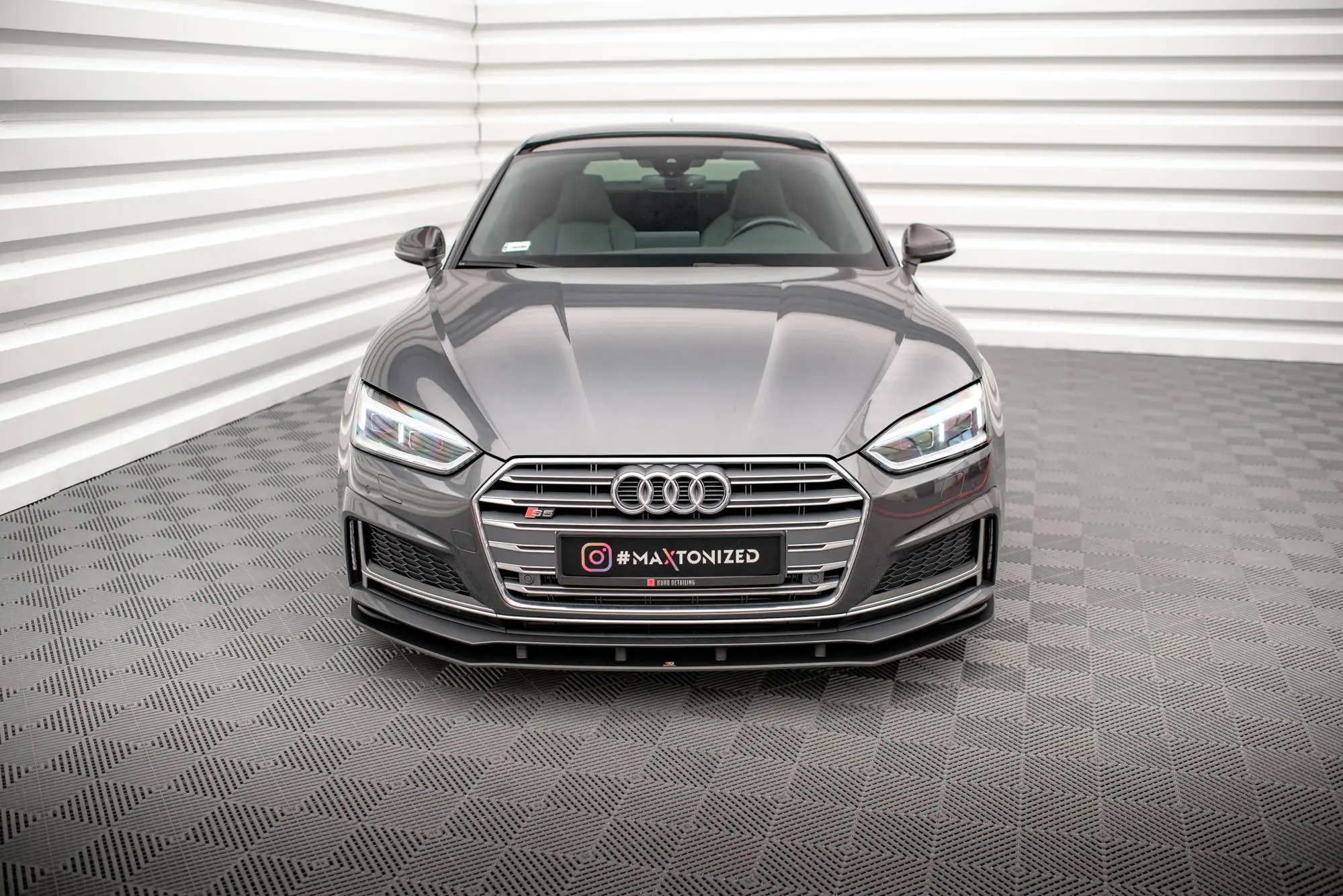 Frontspoiler Audi A5 S-Line / S5 Coupe / Sportback (F5) 2016 - 2019 |  Street Pro Black Edition – bilde 2