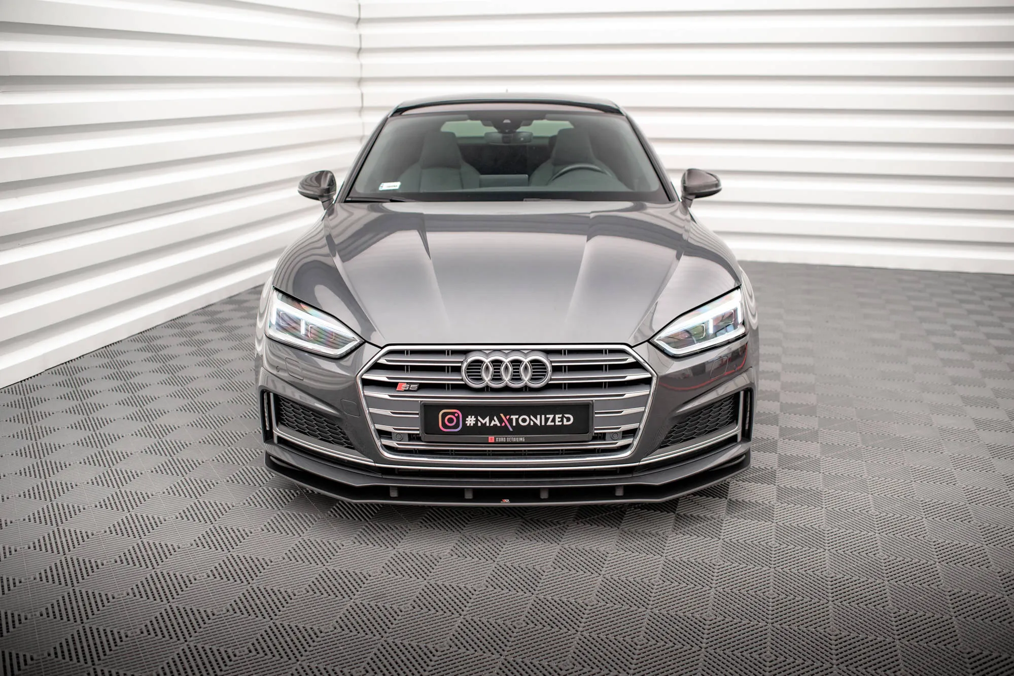 Frontspoiler Audi A5 S-Line / S5 Coupe / Sportback (F5) 2016 - 2019 | Street Pro Black Edition – bilde 2