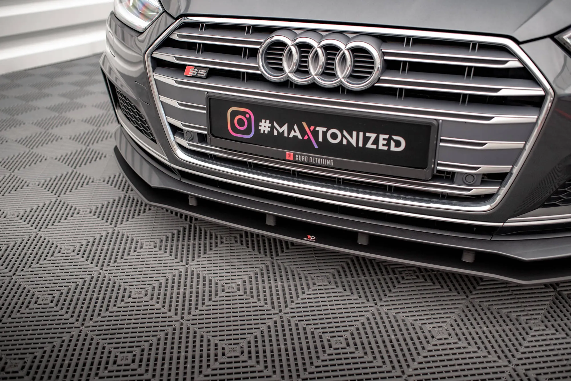Frontspoiler Audi A5 S-Line / S5 Coupe / Sportback (F5) 2016 - 2019 | Street Pro Black Edition – bilde 5