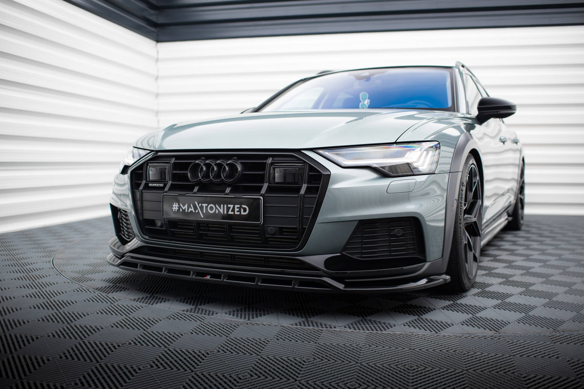 Frontspoiler Audi A6 Allroad C8 2018 - 2023 | Sport Glossy Black Edition