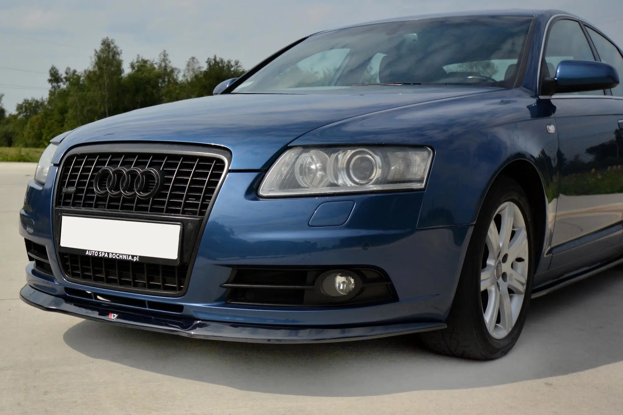 Frontspoiler Audi A6 C6 S-Line 2004 - 2008 | Glossy Black Edition – bilde 2