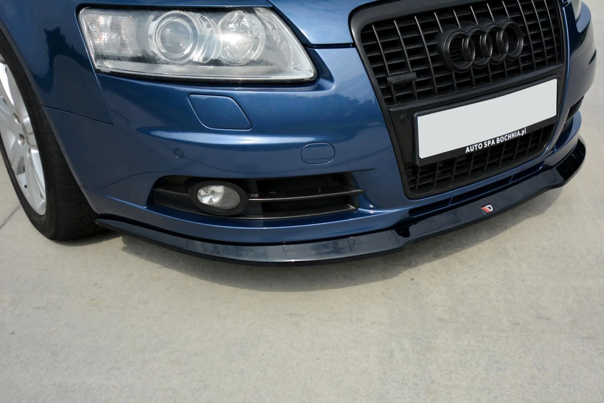 Frontspoiler Audi A6 C6 S-Line 2004 - 2008 | Glossy Black Edition – bilde 4