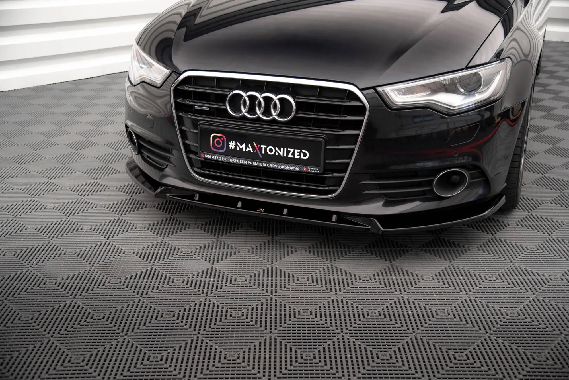 Frontspoiler Audi A6 C7 2011 - 2014 | V.2 Glossy Black Edition