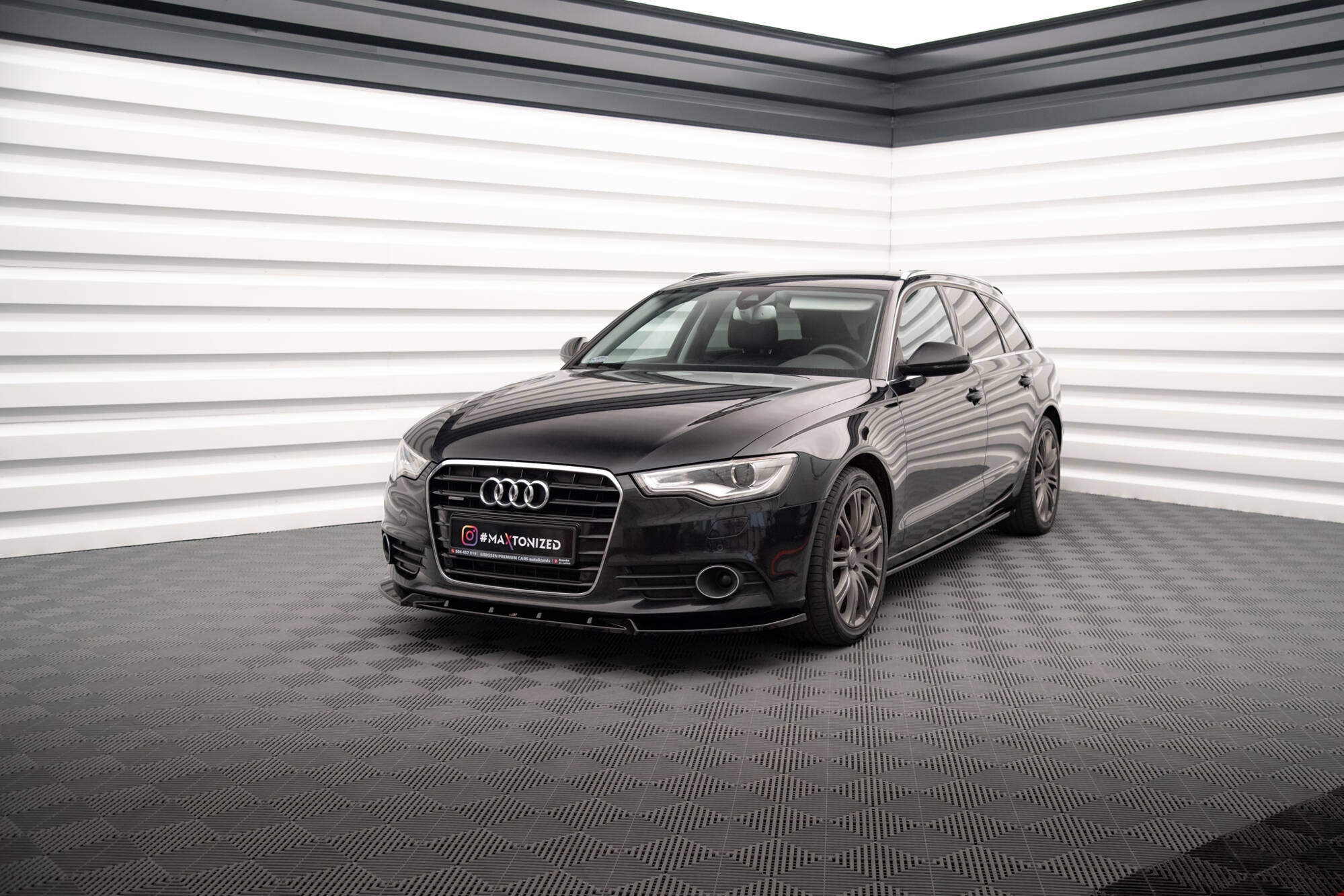 Frontspoiler Audi A6 C7 2011 - 2014 | V.2 Glossy Black Edition – bilde 3